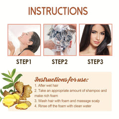 100ml Ginger Hair Care Shampoo For Healthy Hair