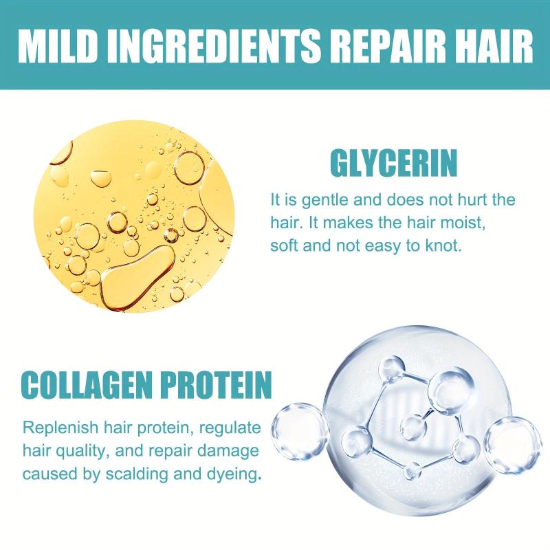 Collagen Hair Straightening Cream Repairing Damaged Hair