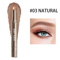 10 Colors Waterproof Diamond Eyeshadow Stick Matte Pink Silkworm Champagne