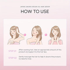 Sakura Argan Hair Serum For All Hair Types