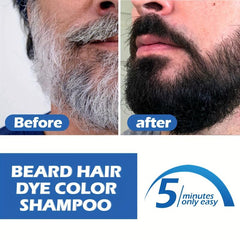 Men's Beard Dyeing Cream Darkening Wash