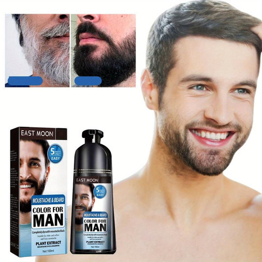 Men's Beard Dyeing Cream Darkening Wash
