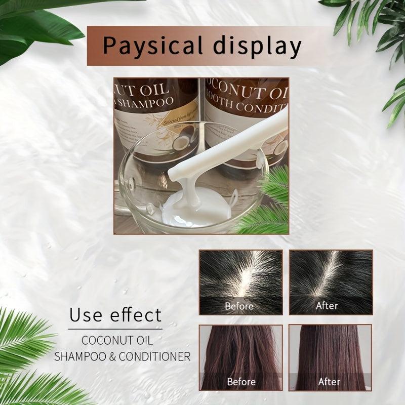 Coconut Shampoo & Conditioner 500ml Hair Care for Women & Men