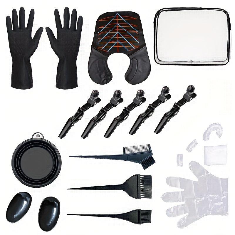Hair Dyeing Kit Professional Hair Dye Tools Coloring Brush And Bowl Set