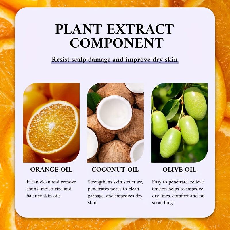 Orange Hair Essential with Natural Extract for Repairing Split Ends