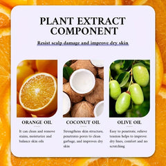 Orange Hair Essential with Natural Extract for Repairing Split Ends