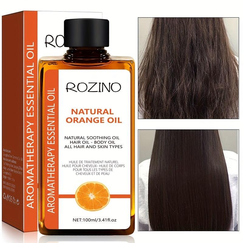 Orange Hair Essential with Natural Extract for Repairing Split Ends