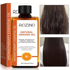Orange Hair Essential with Natural Extract for Repairing Split Ends