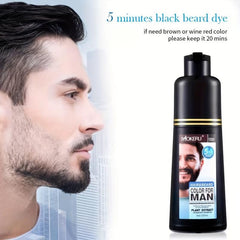 Hair Beard Dye Cream Shampoo for Men