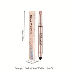 4pcs Eyeshadow Stick Natural Pearly Contouring Eyeshadow Pen