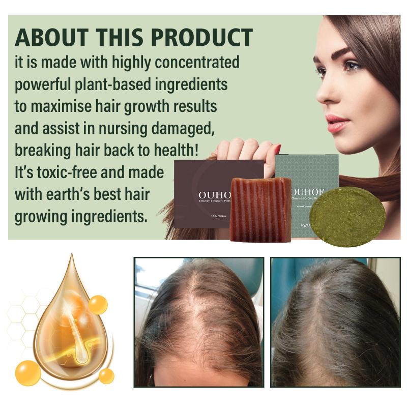 Solid Shampoo Hair Soap for Moisturizing and Repairing Damaged Hair