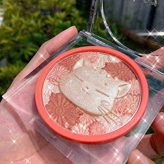 Cat Blush Palette Contouring Brightening Eyeshadow Waterproof Makeup