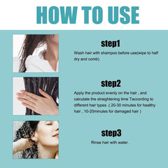Hair Straightening Cream - Repairs Damage, Restores Shine