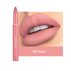 Dual Use Lip Liner Pen Smudge Proof Matte Finish Long Lasting Lip Makeup