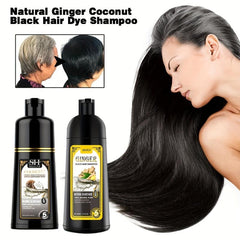 Coconut Ginger Hair Shampoo Natural Plant Hair Coloring