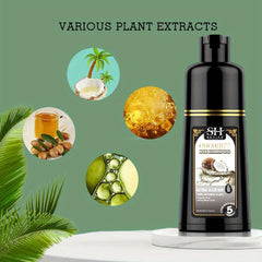 Coconut Ginger Hair Shampoo Natural Plant Hair Coloring