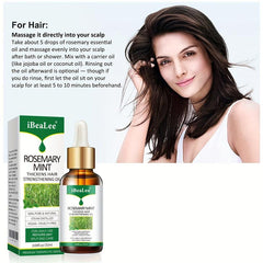 20ml Rosemary Mint Hair Serum Ginger Hair Care Men Women