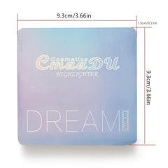 4-Color Shimmer Highlighter Palette for Makeup
