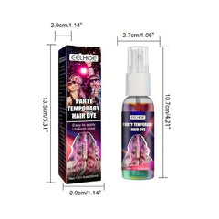 30ml Instant Hair Coloring Spray Temporary Hair Dye Spray DIY Colorful Glitter