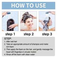 Hair Strength Foam Shampoo Cleansing Scalp, Fluffy & Smoothing
