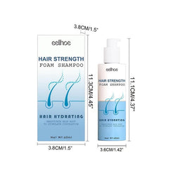 Hair Strength Foam Shampoo Cleansing Scalp, Fluffy & Smoothing