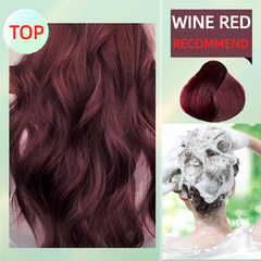 200ml Natural Wine Red Dark Brown Hair Dye Cream