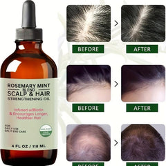 Rosemary Mint Scalp & Hair Strengthening with Biotin - Repair Split Ends