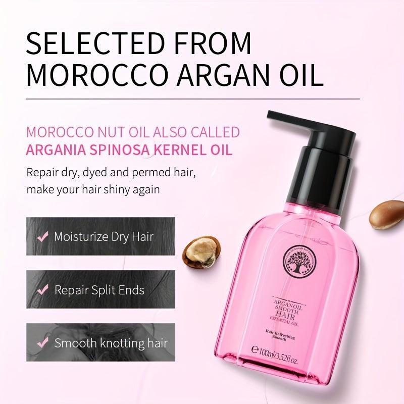 100ml Argan Smooth Hair Essential Moisturizing Hair Smooth Knotting Hair Repair