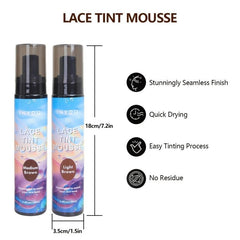 Hair Lace Wig Spray Lace Tint Mousse Waterproof Fast Drying
