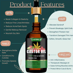 30ml Pure Caster Hair Care Moisturizes Strengthens Natural Essential