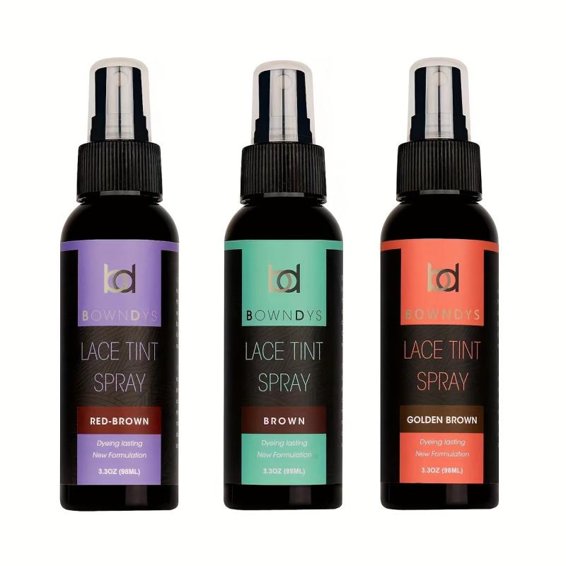 Tinted Lace Spray Brown Red Brown Golden Brown 3oz Quick Dry Water Resistant