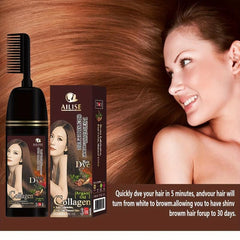 Argan Hair Dye Shampoo With Comb for Men and Women