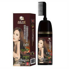 Argan Hair Dye Shampoo With Comb for Men and Women