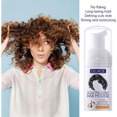 Portable Elastin Hair Mousse for Curly Hair