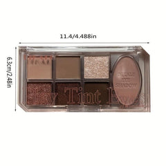Nude Matte & Pearly Eyeshadow Palette Earth Tones