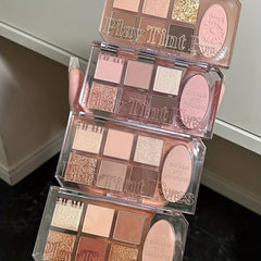 Nude Matte & Pearly Eyeshadow Palette Earth Tones