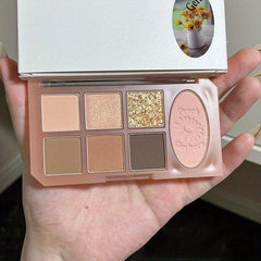 Nude Matte & Pearly Eyeshadow Palette Earth Tones