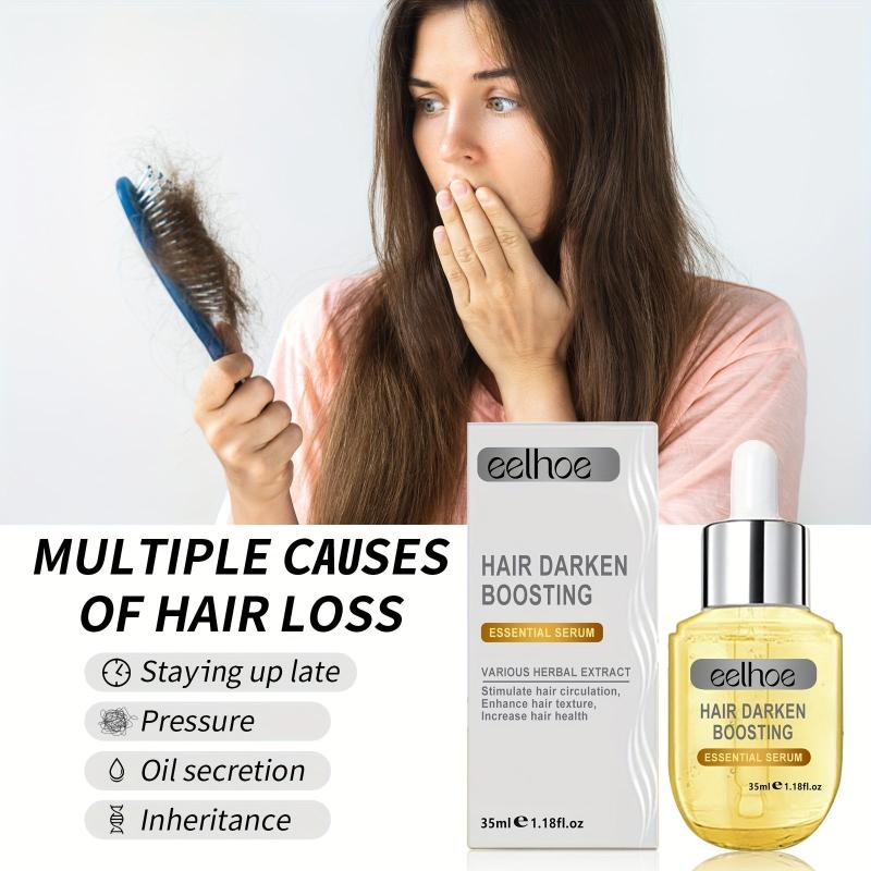 35ml Hair Serum Darken Boosting Essential Serum Repairs Dry Damaged Hair