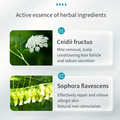Natural Mite Removal Herbal Shampoo 100% Natural Ingredients