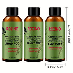 Rosemary Mint Hair Care Set for Cleansing, Balancing, and Moisturizing