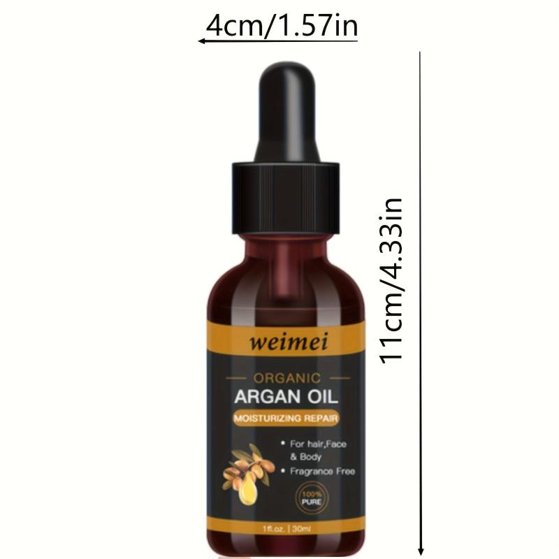 30ml Organic Argan Hair Essential - Repairs Dryness, Split Ends, Moisturizes