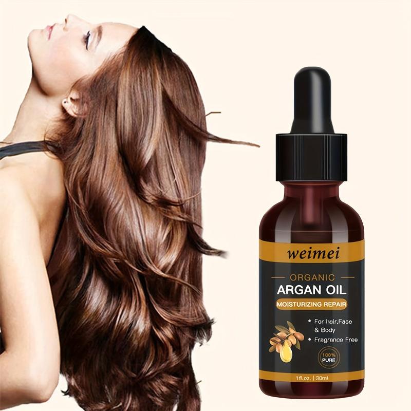 30ml Organic Argan Hair Essential - Repairs Dryness, Split Ends, Moisturizes