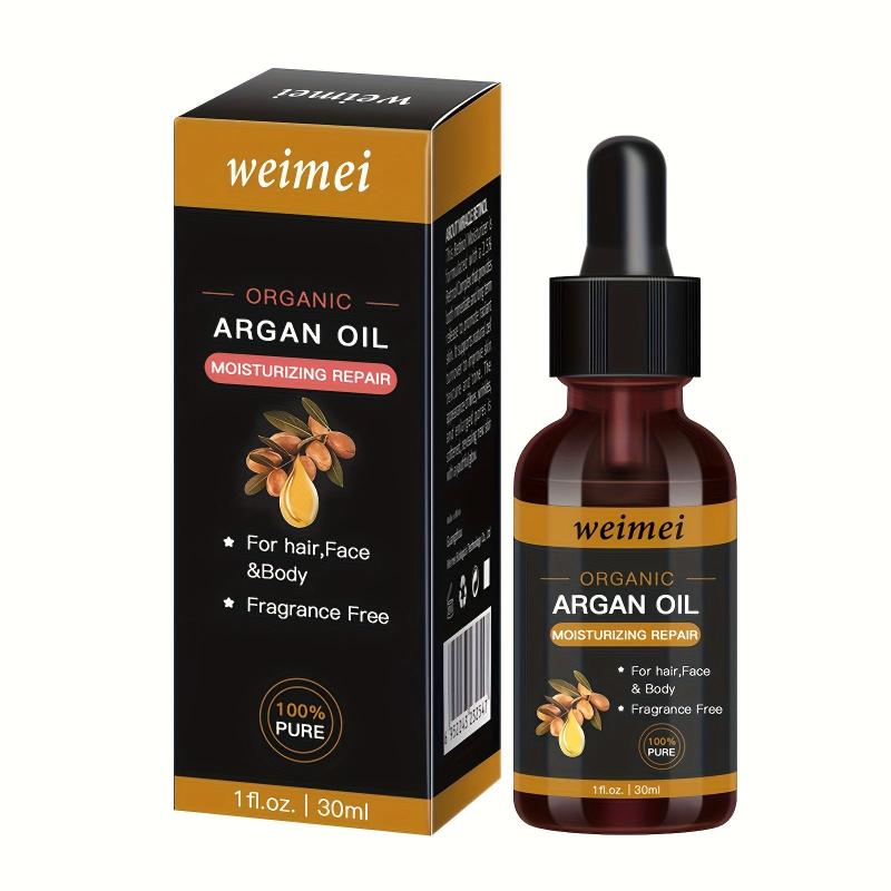 30ml Organic Argan Hair Essential - Repairs Dryness, Split Ends, Moisturizes