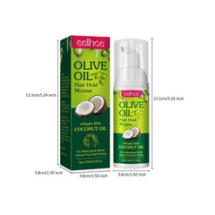 Olive Hair Styling Mousse for Curls & Smooth Hair