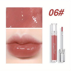 Waterproof Lip Gloss Mirror Luster Dewy Texture Transparent Sheer