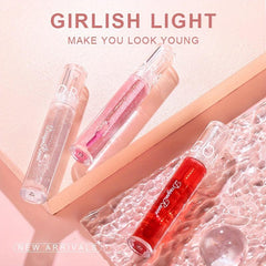 Waterproof Lip Gloss Mirror Luster Dewy Texture Transparent Sheer