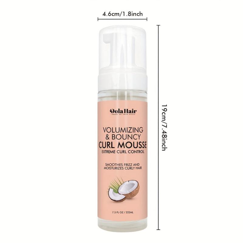 Coconut Hibiscus Curl Mousse with Shea Butter Frizz Control Hair Styling Mousse
