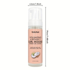 Coconut Hibiscus Curl Mousse with Shea Butter Frizz Control Hair Styling Mousse