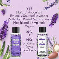 Argan & Lavender Extract Shampoo & Conditioner Set, 3 Oz, 2 Count