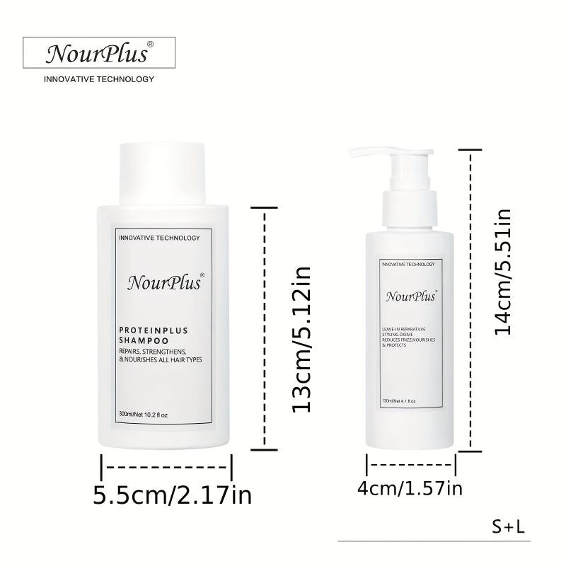 Keratin Repair Shampoo & Leave-In Hair Lotion Set, Holiday Gift